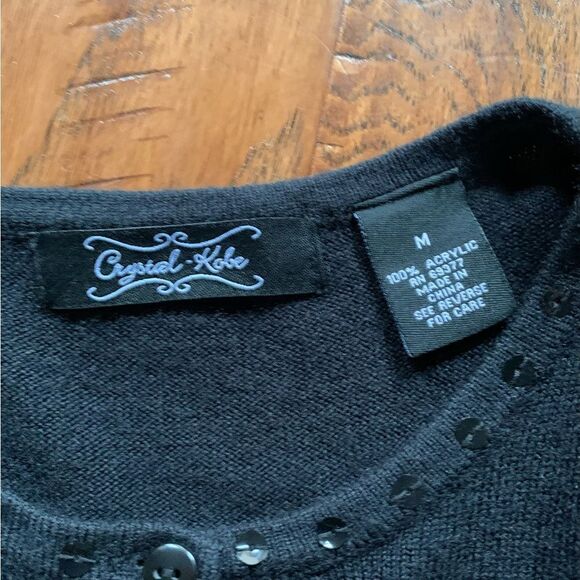 Vintage Crystal Kobe Christmas Cardigan Sweater - Picture 11 of 12